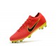 Nike Mercurial Vapor Flyknit Ultra FG - Crampons Nouveau Nike Rouge Jaune Noir