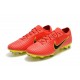 Nike Mercurial Vapor Flyknit Ultra FG - Crampons Nouveau Nike Rouge Jaune Noir