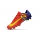 Nouveau Chaussures de Foot Nike Mercurial Vapor 11 FG Barcelona Rouge Bleu Jaune