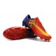 Nouveau Chaussures de Foot Nike Mercurial Vapor 11 FG Barcelona Rouge Bleu Jaune