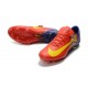 Nouveau Chaussures de Foot Nike Mercurial Vapor 11 FG Barcelona Rouge Bleu Jaune