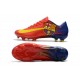 Nouveau Chaussures de Foot Nike Mercurial Vapor 11 FG Barcelona Rouge Bleu Jaune