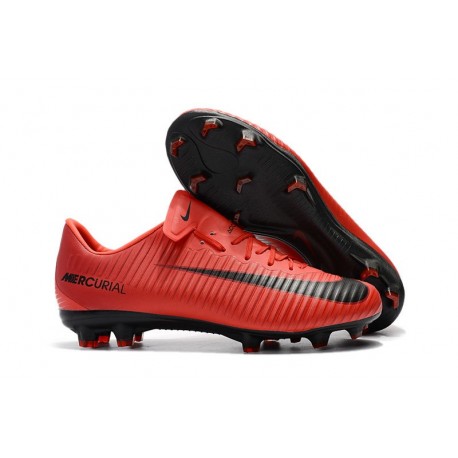 Chaussures de Foot Nike Mercurial Vapor XI FG Rouge Noir