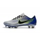 Nike Mercurial Vapor Flyknit Ultra FG - Crampons Nouveau Nike Argent Bleu