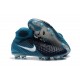 Crampons De Foot Nike Magista Obra 2 FG ACC Blanc Bleu Noir