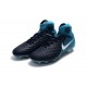 Crampons De Foot Nike Magista Obra 2 FG ACC Blanc Bleu Noir