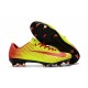 Chaussures de Foot Nike Mercurial Vapor XI FG Rouge Jaune