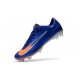 Nouveau Chaussures de Foot Nike Mercurial Vapor 11 FG Bleu Orange Argent