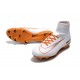 Chaussures de Foot Pas Cher Nike Mercurial Superfly V FG - Blanc Or