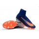 Chaussures de Foot Pas Cher Nike Mercurial Superfly V FG - Bleu Royal Chrome Carmin