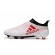 Adidas X 17+ Purespeed FG - Chaussures de Foot pour Hommes Blanc Rouge Noir