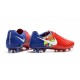 Chaussures De Football Nike - Nike Magista Opus II FG - Terrain Sec - Barcelona Rouge Bleu