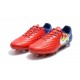 Chaussures De Football Nike - Nike Magista Opus II FG - Terrain Sec - Barcelona Rouge Bleu