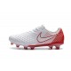 Chaussures De Football - Nike Magista Opus II FG - Blanc Rouge