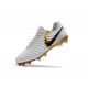 Nouvelles Crampons pour Hommes - Nike Tiempo Legend VII FG Blanc Or Noir