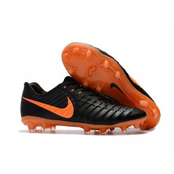 Nouvelles Crampons pour Hommes - Nike Tiempo Legend VII FG Noir Orange