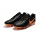 Nouvelles Crampons pour Hommes - Nike Tiempo Legend VII FG Noir Orange