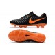 Nouvelles Crampons pour Hommes - Nike Tiempo Legend VII FG Noir Orange