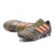 Chaussures de Football pour Hommes Adidas Nemeziz 17+ 360 Agility FG Noir Rouge Tactile Gold Metallic