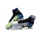 Chaussures de Football Nike Mercurial Superfly V FG - Hommes - Bleu Noir Chrome Volt