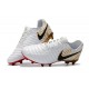 Nouvelles Crampons pour Hommes - Nike Tiempo Legend VII FG Blanc Or Vif