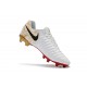 Nouvelles Crampons pour Hommes - Nike Tiempo Legend VII FG Blanc Or Vif