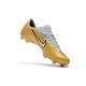 Nike Mercurial Vapor Flyknit Ultra FG - Crampons Nouveau Nike Or Blanc