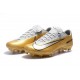 Nike Mercurial Vapor Flyknit Ultra FG - Crampons Nouveau Nike Or Blanc