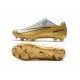 Nike Mercurial Vapor Flyknit Ultra FG - Crampons Nouveau Nike Or Blanc