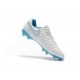 Nouvelles Crampons pour Hommes - Nike Tiempo Legend VII FG Blanc Bleu