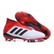 Chaussures de Football 2018 - adidas Predator 18+ FG Blanc Noir Rouge