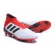 Chaussures de Football 2018 - adidas Predator 18+ FG Blanc Noir Rouge