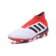 Chaussures de Football 2018 - adidas Predator 18+ FG Blanc Noir Rouge