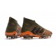 Chaussures de Football 2018 - adidas Predator 18+ FG Olive Noir Orange Vif