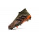 Chaussures de Football 2018 - adidas Predator 18+ FG Olive Noir Orange Vif