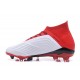 Chaussures de Football Pour Hommes - adidas Predator 18.1 FG Blanc Noir Rouge