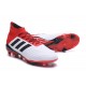 Chaussures de Football Pour Hommes - adidas Predator 18.1 FG Blanc Noir Rouge