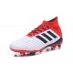 Chaussures de Football Pour Hommes - adidas Predator 18.1 FG Blanc Noir Rouge
