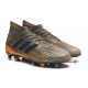 Chaussures de Football Pour Hommes - adidas Predator 18.1 FG Olive Noir Orange Vif