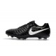 Nouvelles Crampons pour Hommes - Nike Tiempo Legend VII FG Noir Blanc