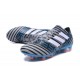 Nouvelles Crampons Adidas - Nemeziz Messi 17.1 FG Gris Noir Bleu