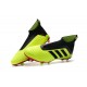 Chaussures de Football 2018 - adidas Predator 18+ FG Volt Noir Rouge