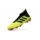 Chaussures de Football 2018 - adidas Predator 18+ FG Volt Noir Rouge