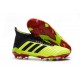 Chaussures de Football Pour Hommes - adidas Predator 18.1 FG Volt Noir Rouge