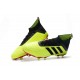 Chaussures de Football Pour Hommes - adidas Predator 18.1 FG Volt Noir Rouge