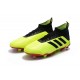 Chaussures de Football Pour Hommes - adidas Predator 18.1 FG Volt Noir Rouge