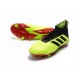 Chaussures de Football Pour Hommes - adidas Predator 18.1 FG Volt Noir Rouge