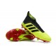 Chaussures de Football Pour Hommes - adidas Predator 18.1 FG Volt Noir Rouge