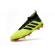 Chaussures de Football Pour Hommes - adidas Predator 18.1 FG Volt Noir Rouge