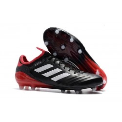 Chaussures de Football Pas Cher - Adidas Copa 18.1 FG Noir Blanc Rouge